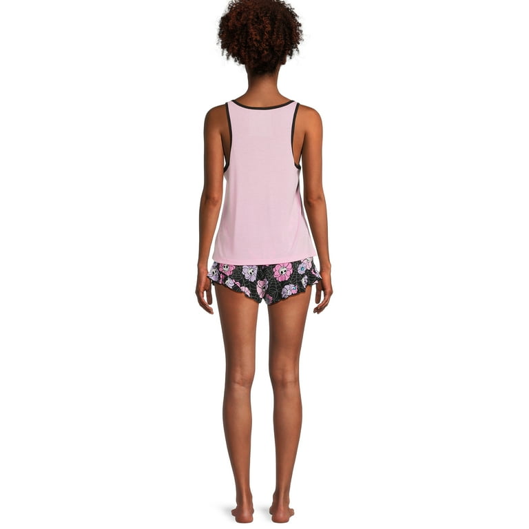 Disney Nightmare Before Christmas Women s Tank Top and Shorts Pajama Set 2 Piece Sizes XS 3X Walmart