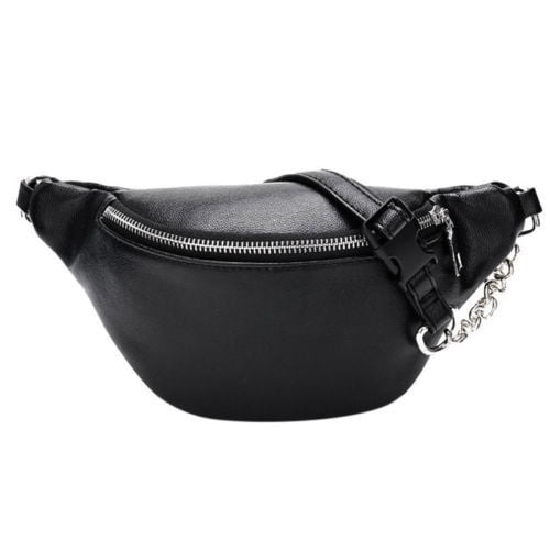 belt bag with chain