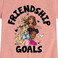 thumbnail image 3 of Barbie - Friendship Goals - Toddler And Youth Girls Short Sleeve Graphic T-Shirt, 3 of 5