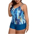 thumbnail image 2 of Feimerou Two Piece Tankini Swimsuits for Women Plus Size Tummy Control High Waisted Swim Tank Top with Boyshorts Flowy Bathing Suits, 2 of 8