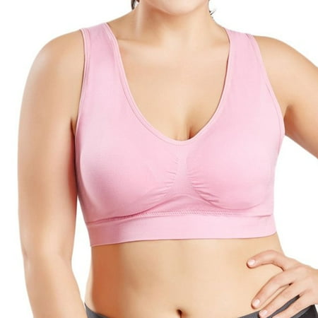 

Women Sports Bra U Shaped Daily High Elastic Solid Ultra Thin Wire Free Workout