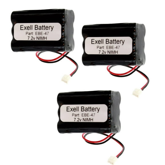 3pc Emergency Lighting Battery for Iti 34-051 Sanyo 6HRAAAU 6HRAAAU34051