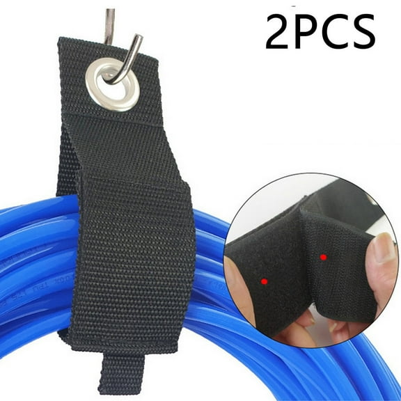 Lierteer 2pcs Heavy Duty Extension Cord Cable Hose Holder Organizer Storage Strap