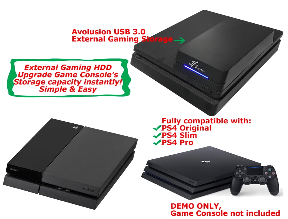 Avolusion HDDGear Pro 6TB (6000GB) 7200RPM 64MB Cache USB 3.0 External Gaming Hard Drive (Designed for PS4 Pro, Slim, Original) - 2 Year Warranty