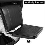 Ktaxon Heavy Duty Hydraulic Recline Barber Chair, Salon Tattoo Beauty Chair, with Height Adjustable, for Hair Cutting, Spa, Black