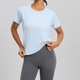 thumbnail image 2 of Fsgntruao Haut de Sport à Manches Courtes pour Femmes, Col Rond, Yoga, Respirant, Coupe Ample, 2 of 9