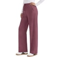 thumbnail image 3 of MOSHU Sweatpants for Women Straight Leg Elastic Waist Spring Fall Pants Casual Lounge Pants Womens Sweatpants with Pockets, 3 of 10