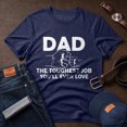 thumbnail image 3 of Jollimate Dad The Toughest Job Shirt, Men's Dad Shirt, Father Gift Tee, Gift for New Dad, 3 of 6