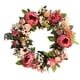 thumbnail image 4 of Corona de peonía para puerta de entrada, guirnalda de primavera de temporada, corona de peonía con flores de seda Rosa Roja 38cm, 4 of 7