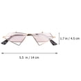 thumbnail image 2 of WEUVEB Lentes De Sol Con Estilo Punk Y Estructura Para Actividades Sociales, 2 of 6