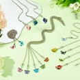 thumbnail image 3 of 15Pcs Ceiling Fan Pull Chain Extension 13 Inch Enamel Butterfly Charm Light Pull Chain Adjustable Decorative Extension Connector Hanging Ornaments, 3 of 6