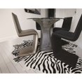 thumbnail image 4 of Togo Cowhide Rug 6x7 Zebra Black Off-White Natural 1-Piece, 4 of 4