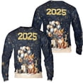 thumbnail image 3 of Happy New Year Pitbull Welcome 2025 Balloon Firework Party All Over Print 3D Sweatshirt Unisex Merch Terrier Dog Lover - 01014, 3 of 6