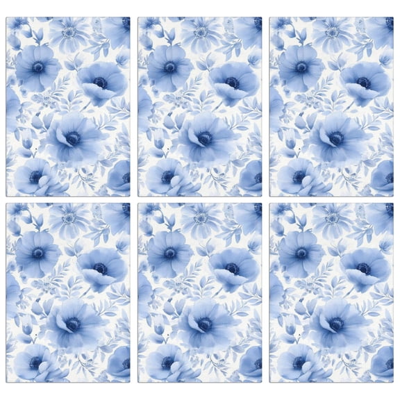 6 Pcs Funny Kitchen Towels,Pioneer Flower Microfiber Dish Towels,Kitchen Tea Towels,Kitchen Towel Set (18" X 26")