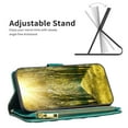 thumbnail image 4 of Allytech for Apple iPhone 14 Pro Wallet Case for Women & Men,Premium PU Leather Zipper Pocket Magnetic Clasp Flip Holder Card Slots Shockproof Phone Case with Wrist Strap,Green, 4 of 10