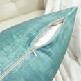 thumbnail image 5 of Home Soft Things Textured Velvet 4 Piece Throw Pillow Cover Set - North Sea - 20" x 20", 5 of 7