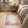 thumbnail image 3 of ODIKA Pink Round Ribbon Coquette Boho Vintage Border Seamless Scattered for Hallway, Study Room, Playroom, Non-Slip Low Profile, 3 of 7