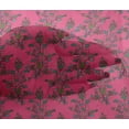 thumbnail image 4 of oneOone Viscose Chiffon Fabric Leaves & Floral Block Fabric Prints By Yard 42 Inch Wide, 4 of 4