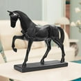 thumbnail image 4 of Estatua de caballo, adornos de caballo, figura de resina para escritorio, figuras de caballo decorativas realistas, escultura de caballo para decoraci Estilo A, 4 of 8