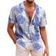 thumbnail image 4 of Camisas hawaianas para hombre, camisas casuales de manga corta con botones y estampado 3D, blusas de playa tropicales para hombre, camisa de manga corta para hombre, 4 of 5
