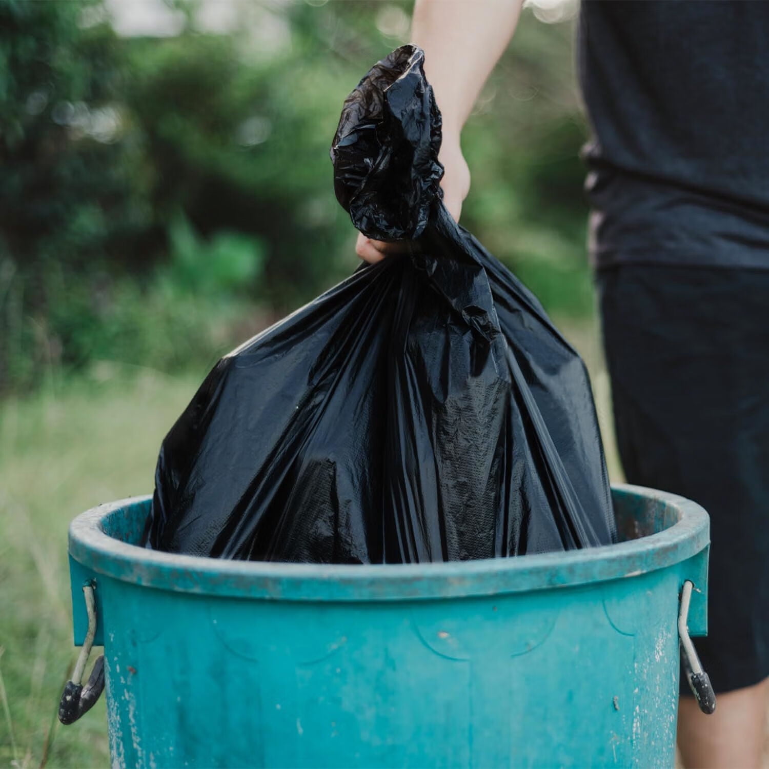 50 Gallon Garbage Bags & Kitchen Trash Bags,50 Pcs Heavy Duty Trash Bags | Trash Bags Tall Kitchen,Biodegradable Large Trash Bags, Outdoor Garbage Can Liners for Contractor | Lands| Leaf | Yard