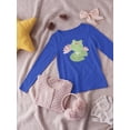 thumbnail image 3 of Cute Frog On A Water Lily Leaf Long Sleeve Toddler -Image by Shutterstock,  4 Toddler, 3 of 4
