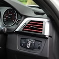 thumbnail image 2 of Unique Bargains 10pcs Voiture Climatiseur Sortie Évent Décor Bande pour Évent Sortie Universelle PVC Décoratif Rouge, 2 of 7