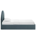 thumbnail image 6 of Platform Bed Frame, Twin, Blue, Velvet, Hotel Bedroom, Modern Contemporary, HB38098, 6 of 9