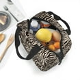 thumbnail image 5 of Disketp Leopard And Zebra1 Lunch Bag for Women Men, Leakproof Thermal Cooler Sack Food Handbags Case High Capacity forTravel Work School Picnic, 5 of 5