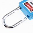 thumbnail image 3 of de seguridad para trabajo Bloqueo y etiquetado Cerradura con grillete largo Llaves s Azul Baoblaze Candado de bloqueo de seguridad, 3 of 8