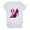 White, variant on Womens Fashion Casual Tops Short Sleeve Round Neck Tee Cancer Printing Loose Summer Blouse