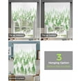thumbnail image 4 of Green Forest Tie Up Curtains for Kitchen Bathroom Bedroom Windows 45 Inch Length, Modern Abstract Silhouette Art Balloon Drape Curtains Shade Rod Pocket Drapery Curtain Panel, 42"x54", 4 of 7