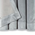 thumbnail image 4 of Chanasya Grey Velvet Curtains Panel Set 2 -Piece - Classy Partial Blackout Curtains Room Darkening Curtains Drapes for Living Room Bedroom Patio - Window Treatment - 63 Inch Length Long - Silver, 4 of 4