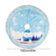thumbnail image 3 of Seyotauo Festive Christmas Tree Skirt Blue Lint 40 inch - Santa Claus and Snowman Printed Christmas Tree Bottom Decoration, Soft Durable Polyester Tree Skirt for Christmas Tree Indoor Holiday Decor, 3 of 7
