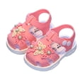 thumbnail image 2 of Viluyesy Girls Jelly Sandals Flower Closed Toe Soft Sole Summer Beach Princess Shoes for Kids Hot Pink Size 8.5 Toddler, 2 of 6