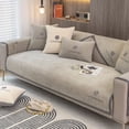 thumbnail image 6 of Chenille Sofa Cover Universal Non Slip Sofas Cushion for Living Room Combination Nordic Flowers Couch Towel Furniture Protector (A3 Light gray,90x180cm 1pc), 6 of 6