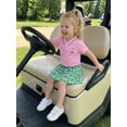 thumbnail image 5 of BemeyourBBs Toddler Baby Girl Golf Outfit Infant Baby Girls Summer Clothes Collared Short Sleeve Button Down Shirt and A-line Skirt Set Toddler Girls 2 Piece Summer Outfit, 5 of 9