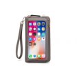 thumbnail image 1 of Women Holder Cellphone Pocket Touch Screen Wristlets Purse RFID Blocking Clutch Phone Wallets Card, 1 of 5