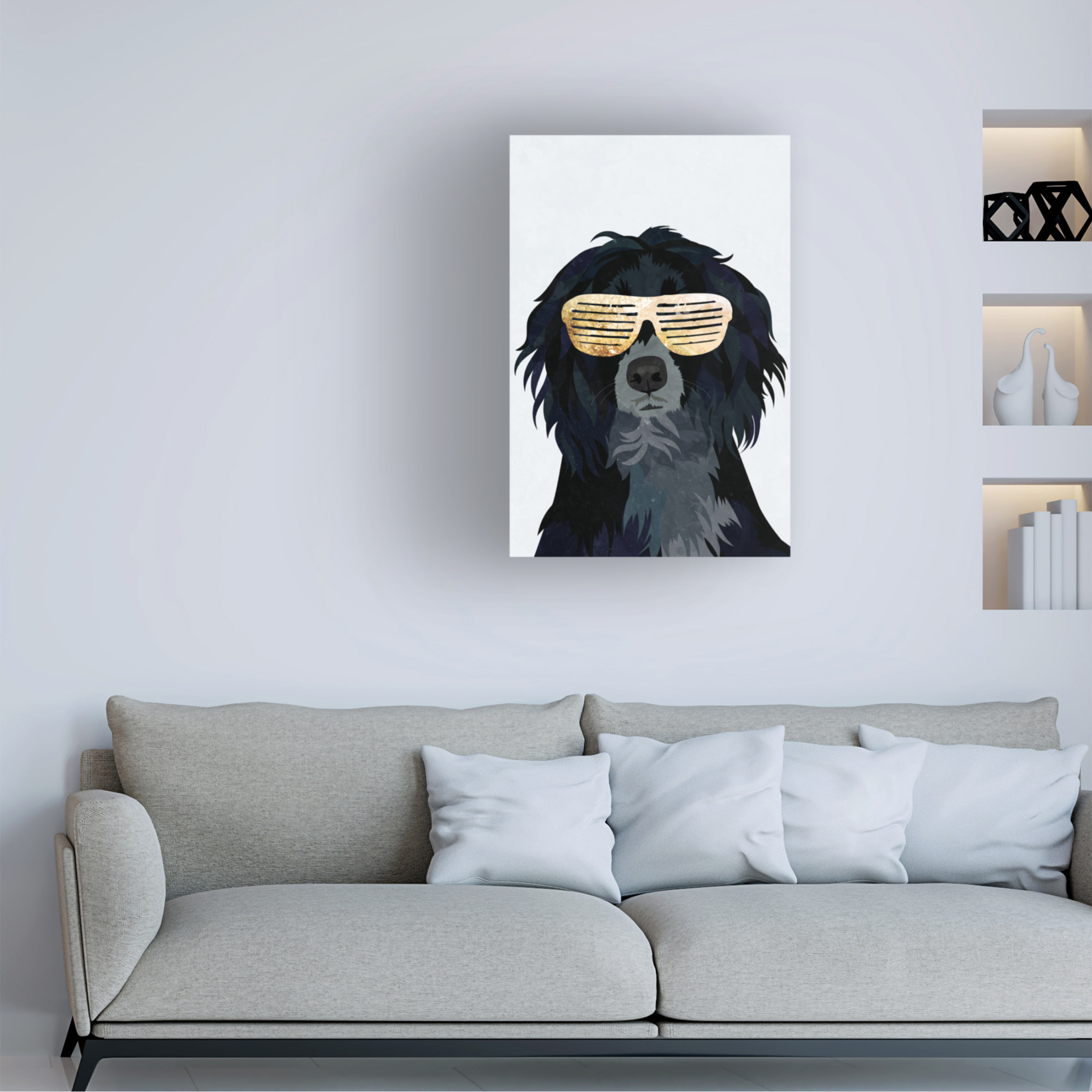 Trademark Fine Art Sarah Manovski  Hiphop Cockerspaniel Canvas Wall Art