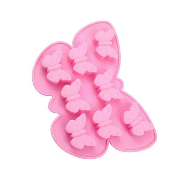 Cateissary Molde del silicón del gel de silicona para la categoría alimenticia del chocolate de la jalea de la mousse de la torta y fácil no Cocina y Comedor rosa
