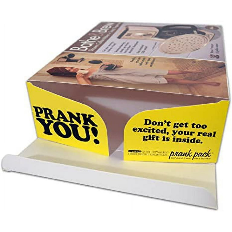 Prank Pack, Bathe & Brew Prank Gift Box, Wrap Your Real Present in a Funny  Authentic Prank-O Gag Present Box