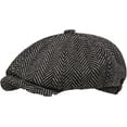 thumbnail image 4 of CoCopeaunts Octagonal Newsboy Hats for Men Vintage British Newsboy Cap Beret for Women and Painter Hat Outdoor Cabbie Hat, 4 of 7