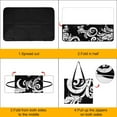 thumbnail image 4 of Bohemian Pattern Waterproof Picnic Blanket with Foldable Zipper, Suitable for Outdoor Use, Suitable for Travel, Camping, Beaches, Parks, Grasslands, Picnic Blanket Accessories, 4 of 8