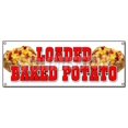 thumbnail image 1 of Loaded Baked Potato Banner Sign Idaho Fresh hot Bacon Cheese Soup Topped, 1 of 4