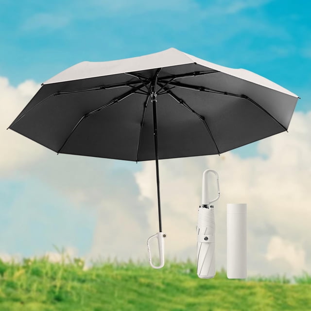 plegable de hojas, portátil, resistente al viento, con protección solar y hebilla de anillas para actividades al aire libre, viajes a la