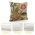 thumbnail image 4 of Orinice ® 100% Cotton Floral/Flower Printcloth Decorative Throw Pillow Covers/Handmade Pillow Shams - Many Colors, Sizes Avaliable  White, 4 of 5