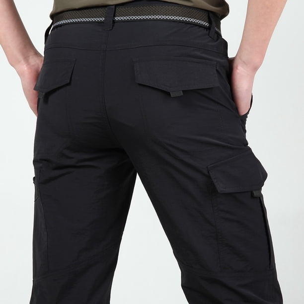 Pantalones largos militares informales ligeros de verano para hombre, impermeables, de secado rápido, para acampar, pantalones tácticos, transpirables