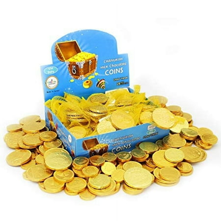 Hanukkah Milk Chocolate Coins Gold Foil Wrapped Hanukkah Gelt Kosher Dairy 24 Count Hanukkah Milk Chocolate Coins Gold Foil Wrapped Hanukkah Gelt Kosher Dairy 24 Count