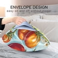 thumbnail image 4 of Yayeee Pillowcase Queen Size Set of 2 Satin Wrinkle Resistant Pillow Case, Blue Tomatoes, 4 of 7