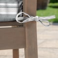 thumbnail image 5 of ARDEN Oceantex Outdoor Dining Chair Cushion Set, 21 x 38, Recycled Fabric, Water Repellent, Fade Resistant 21 x 38, Pebble Grey Stripe, 5 of 7